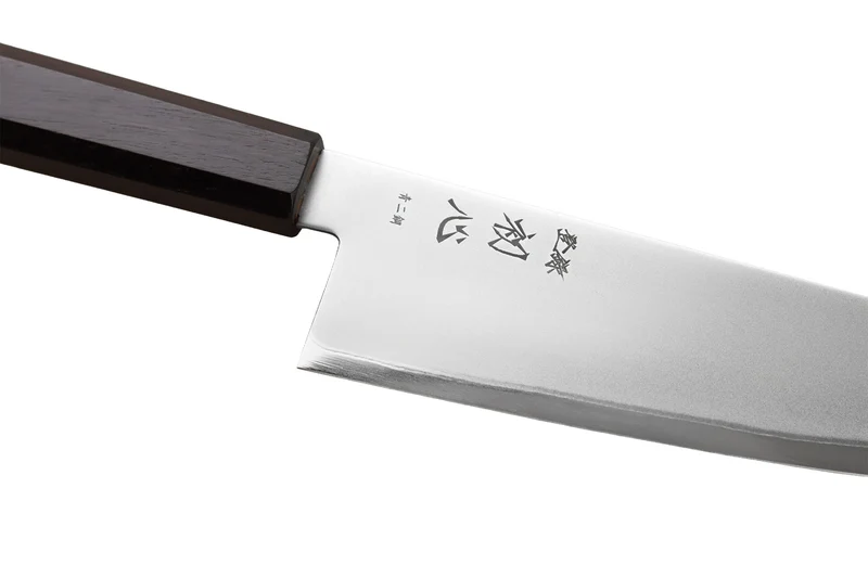 Couteau bunka 17cm japonais artisanal Hatsukokoro Kaijin BS2 ébène