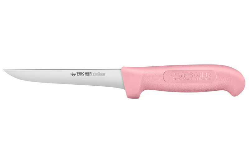 Couteau à désosser Fischer Creative Chef 14cm manche surmoulé rose