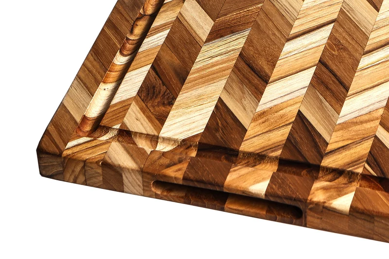 Planche à découper avec rigole TeakHaus Herring 36x26x2,5cm