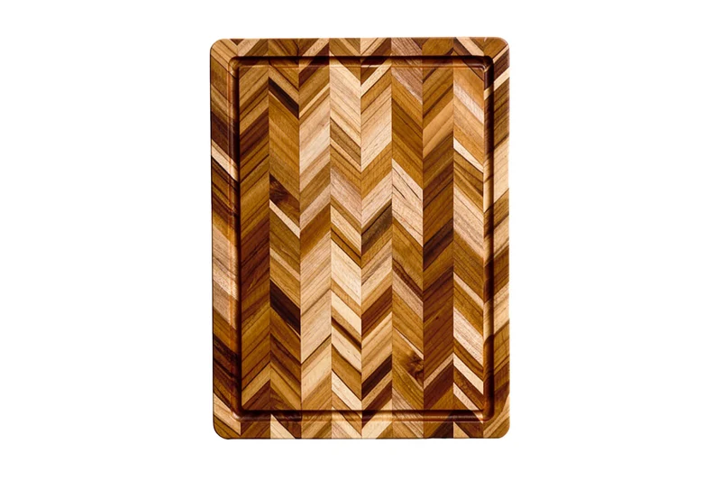 Planche à découper avec rigole TeakHaus Herring 36x26x2,5cm