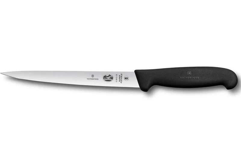 Couteau à dénerver/filet de sole Victorinox lame super flexible 18cm manche fibrox noir