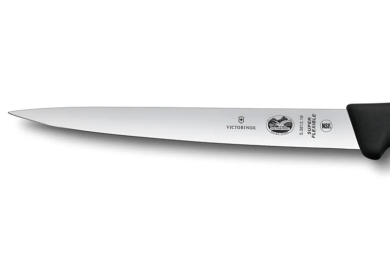 Couteau à dénerver/filet de sole Victorinox lame super flexible 18cm manche fibrox noir