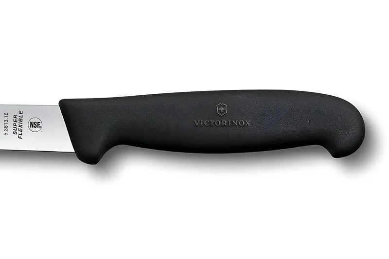 Couteau à dénerver/filet de sole Victorinox lame super flexible 18cm manche fibrox noir