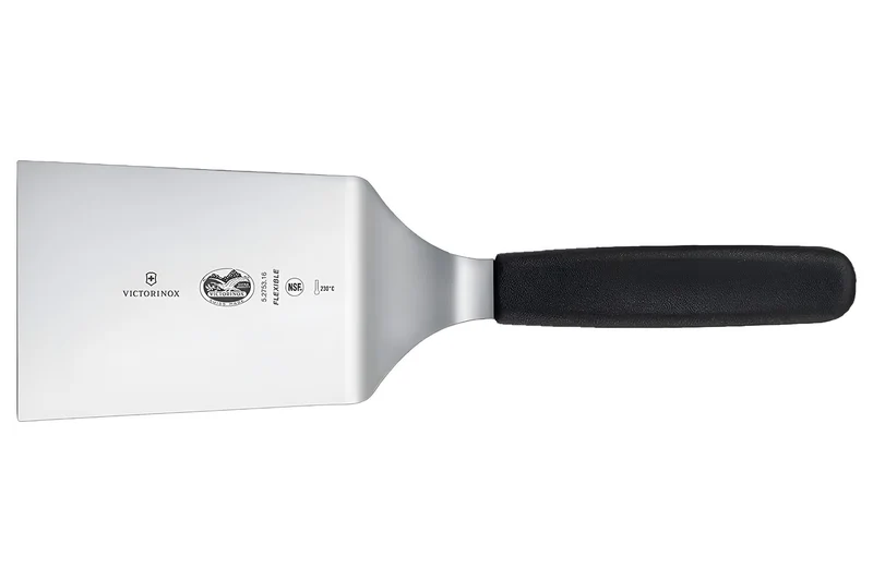 Spatule coudée pour gril Victorinox manche noir 12cm