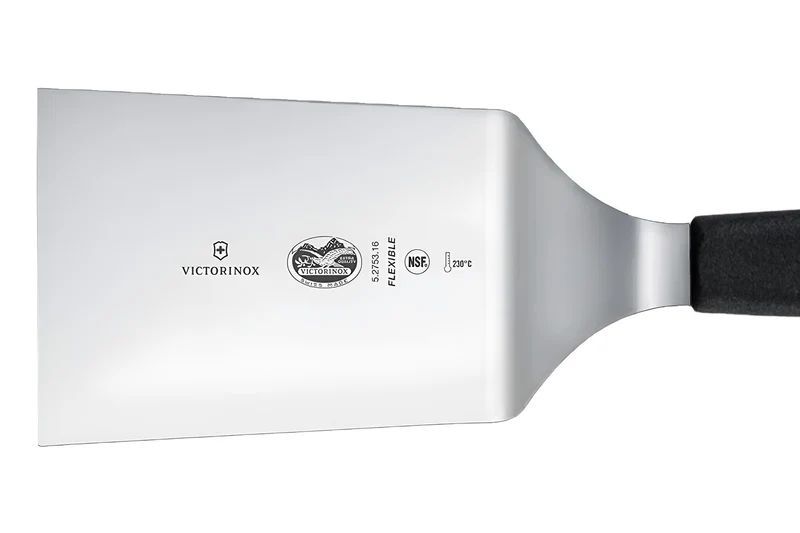 Spatule coudée pour gril Victorinox manche noir 12cm