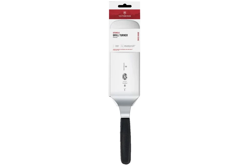 Spatule coudée pour gril Victorinox manche noir 21cm