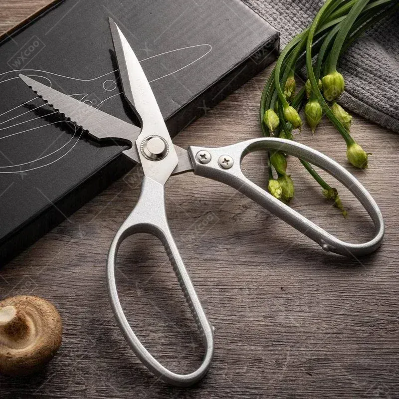 Ciseaux de cuisine multifonctions en inox pour découpe de viandes