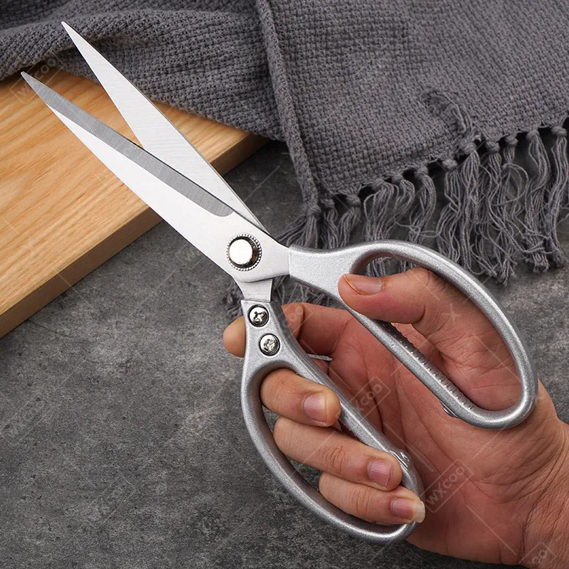 Ciseaux de cuisine multifonctions en inox pour découpe de viandes