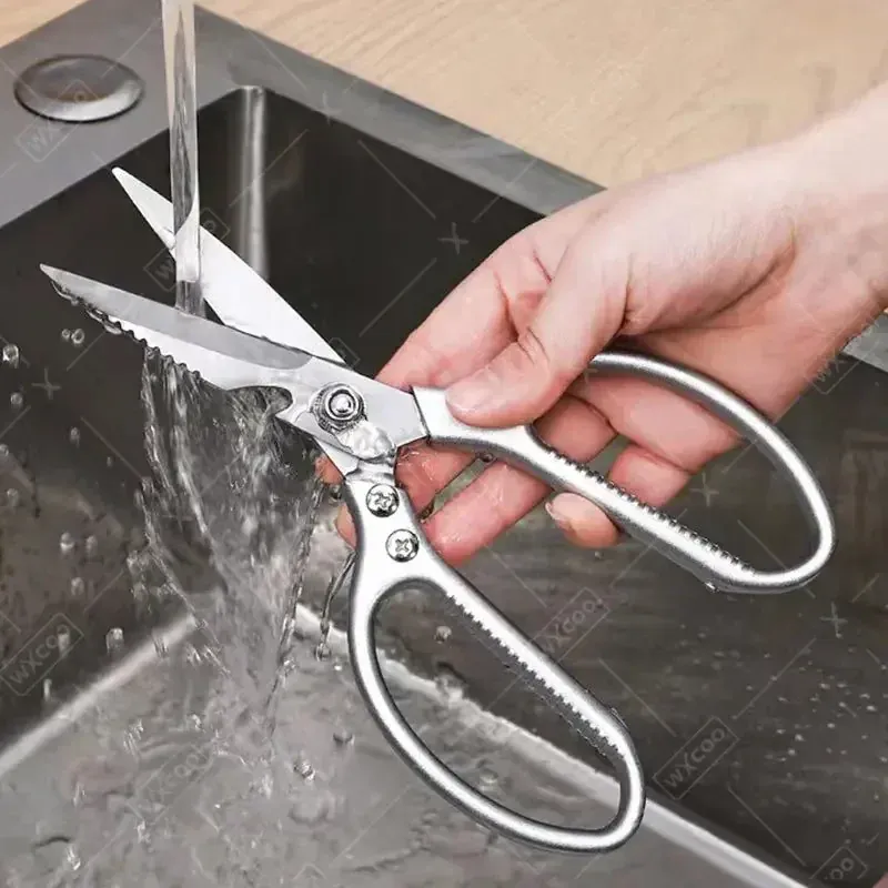 Ciseaux de cuisine inox multifonctions pour couper viandes et os