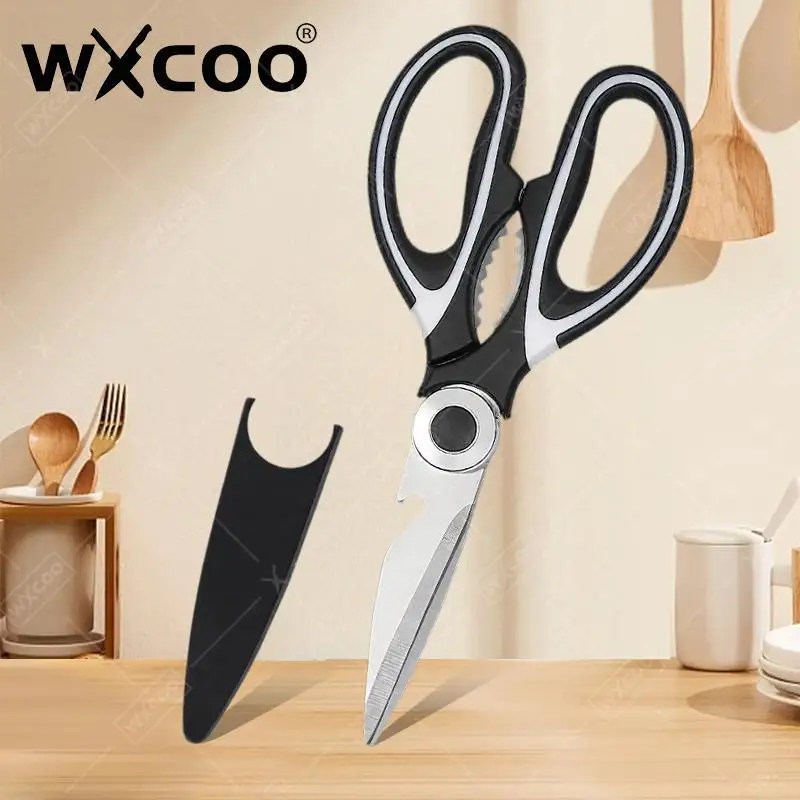 Ciseaux de cuisine inox multifonctions pour couper viandes et os