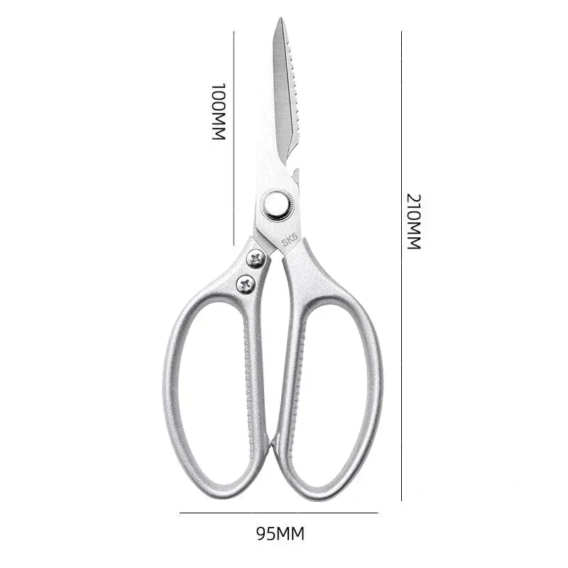 Ciseaux de cuisine inox multifonctions pour couper viandes et os
