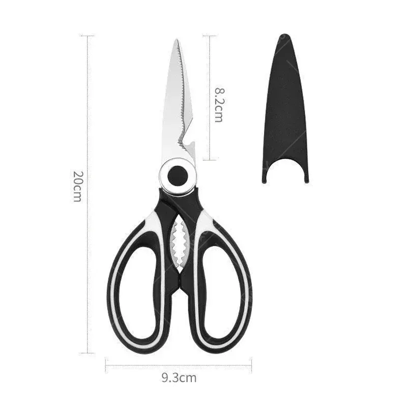 Ciseaux de cuisine inox multifonctions pour couper viandes et os
