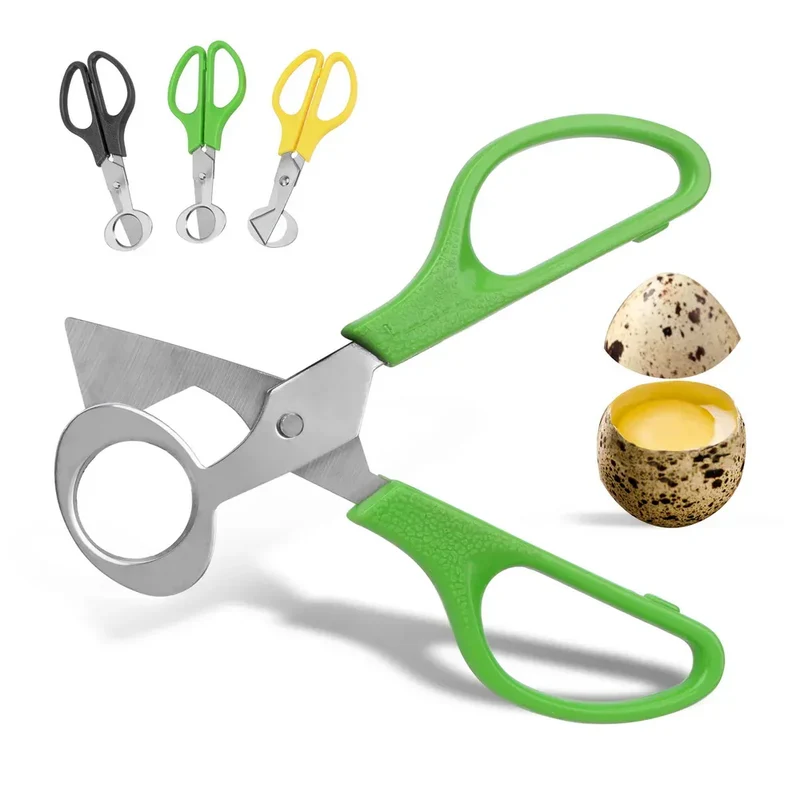 Ciseaux à Oeufs de Caille Inox Multifonctions - Lot de 3 Pièces