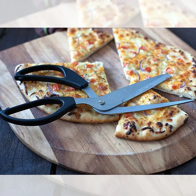 Ciseaux à pizza en inox avec spatule et coupe-pizza 2 pièces