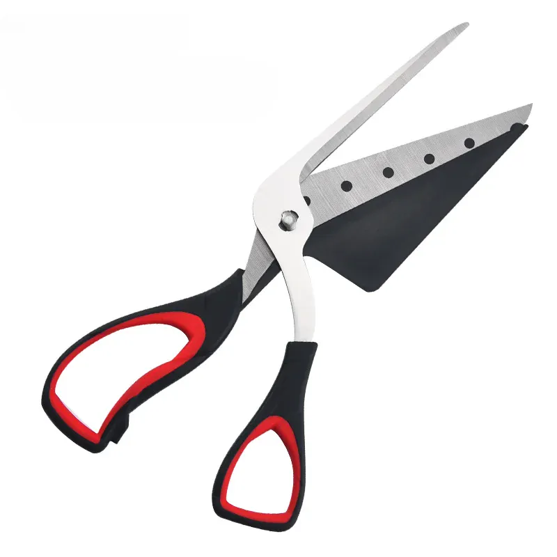 Ciseaux à pizza en inox avec spatule détachable | Coupe facile