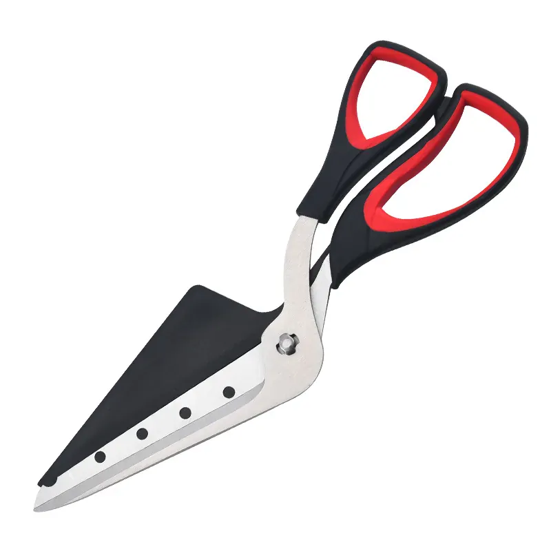 Ciseaux à pizza en inox avec spatule détachable | Coupe facile