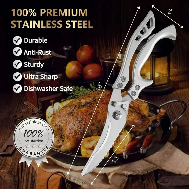 Ciseaux de cuisine en inox | Ultra aiguisés et multifonctions