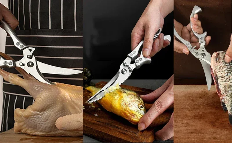 Ciseaux de cuisine en inox | Ultra aiguisés et multifonctions