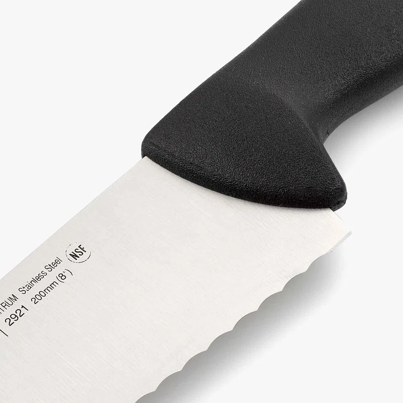 Cuchillo Cocinero Filo Serrado Color negro Serie 2900 200 mm