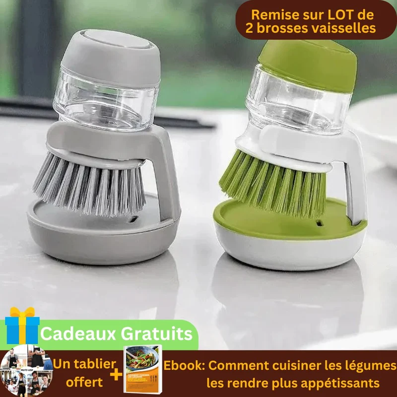 Brosse à vaisselle｜Dish brush with reservoir™