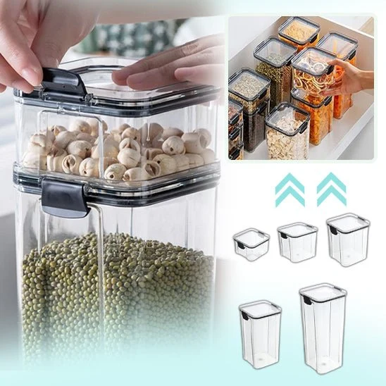 Boite alimentaire plastique｜Food box with lid™ Lot 4 PCS