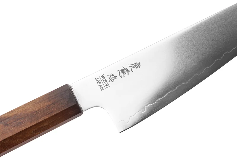 Couteau universel 13cm japonais artisanal Wusaki Hikari SLD manche bubinga