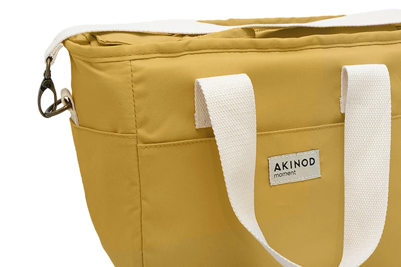 Lunch bag isotherme Akinod 08:17 en polycoton moutarde 7L