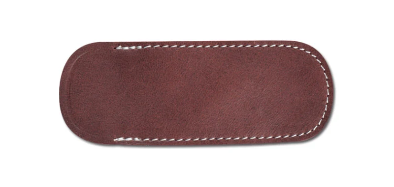 Étui Couteau fleur de Cuir rouge grenat 30 PIELCU