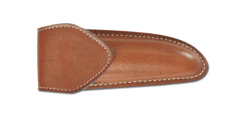 Étui Couteau Cuir moulé doublé marron 24 PIELCU