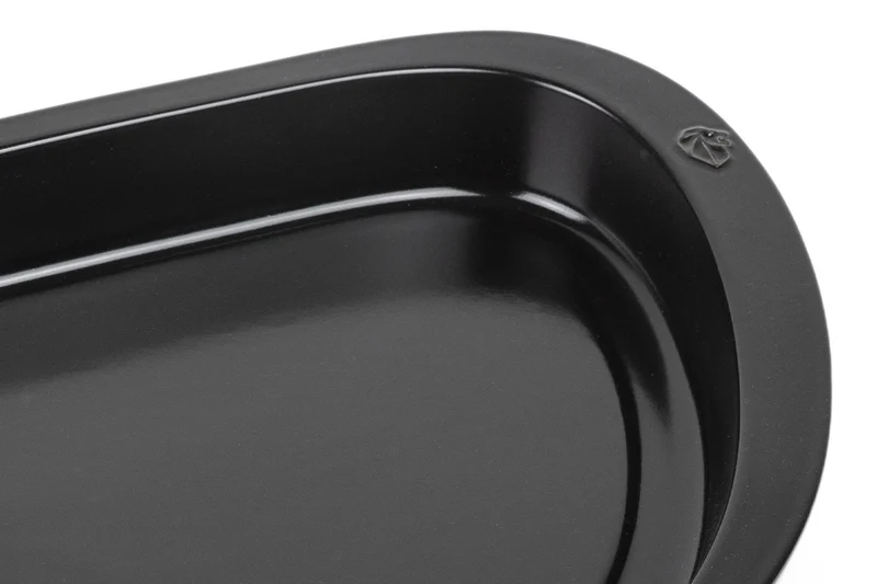 Plancha demi-lune noire Peugeot Grill to table en céramique - 43cm