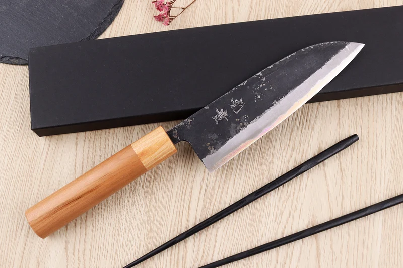 Couteau santoku 16,5cm japonais artisanal Kouki Hashimoto BS2