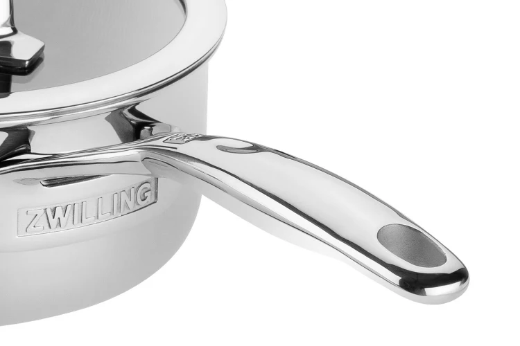 Casserole Zwilling Peak Ceraforce® HyCoat en acier inoxydable et revêtement céramique avec couvercle en verre