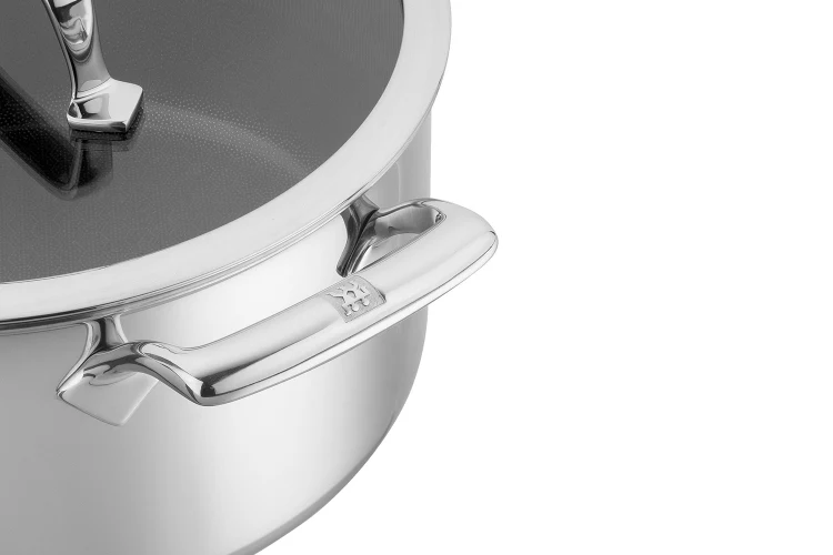 Casserole Zwilling Peak Ceraforce® HyCoat en acier inoxydable et revêtement céramique avec couvercle en verre