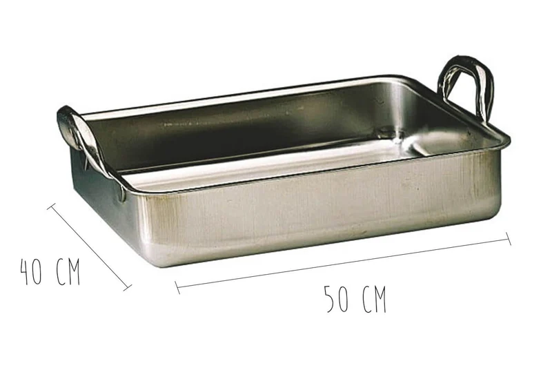 Plat à rôtir Matfer en acier inoxydable