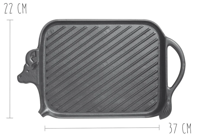 Grill viande Beef Grill en fonte - 37x22cm