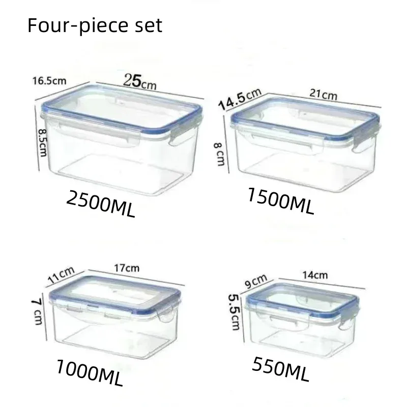 Boite Hermétique Rectangulaire en Plastique - Avec Couvercle 12L