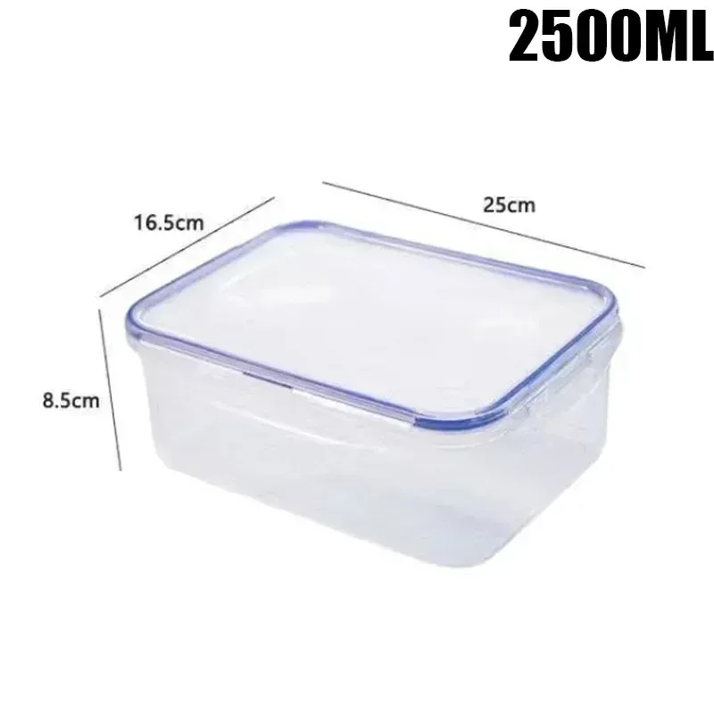 Boîte Hermétique Plastique avec Couvercle - Lot de 8 Pièces