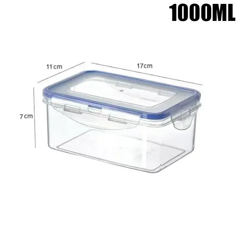 Boîte Hermétique Plastique avec Couvercle - Lot de 8 Pièces
