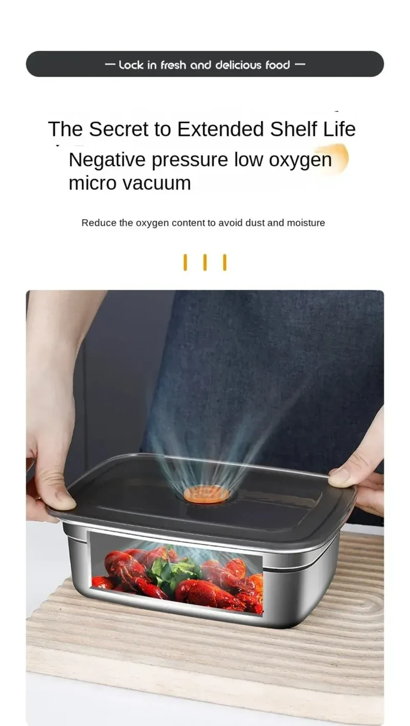 Boîte Hermétique Inox 600 à 3200 ml Anti-fuite Compatible Micro-ondes