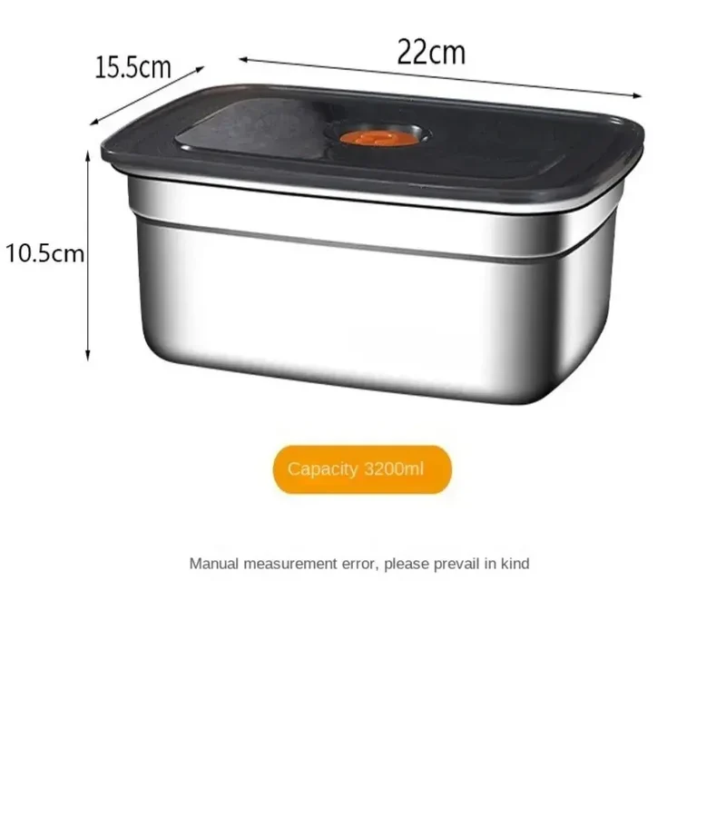 Boîte Hermétique Inox 600 à 3200 ml Anti-fuite Compatible Micro-ondes