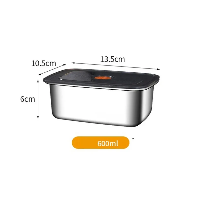 Boîte Hermétique Inox 600 à 3200 ml Anti-fuite Compatible Micro-ondes