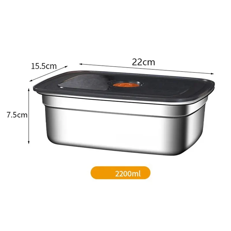 Boîte Hermétique Inox 600 à 3200 ml Anti-fuite Compatible Micro-ondes