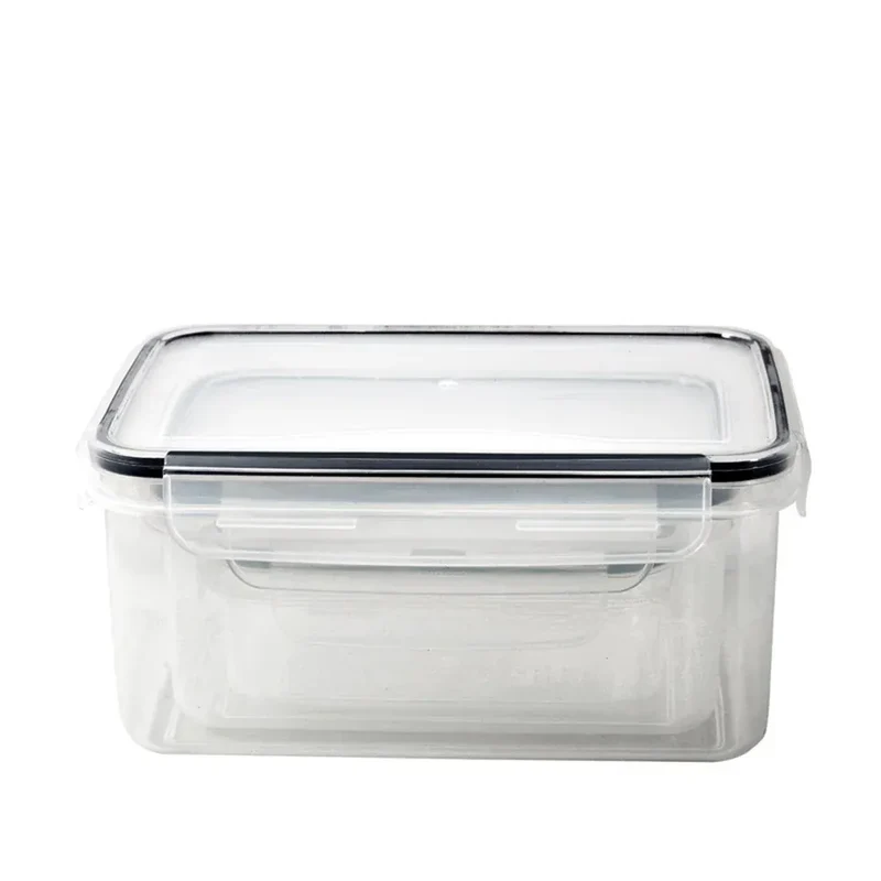 Lot Boîtes Hermétiques Plastique 10 pièces 840ml Compatibles Micro-ondes