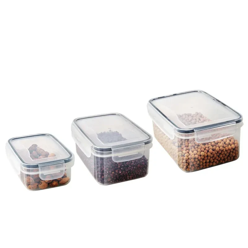 Lot Boîtes Hermétiques Plastique 10 pièces 840ml Compatibles Micro-ondes