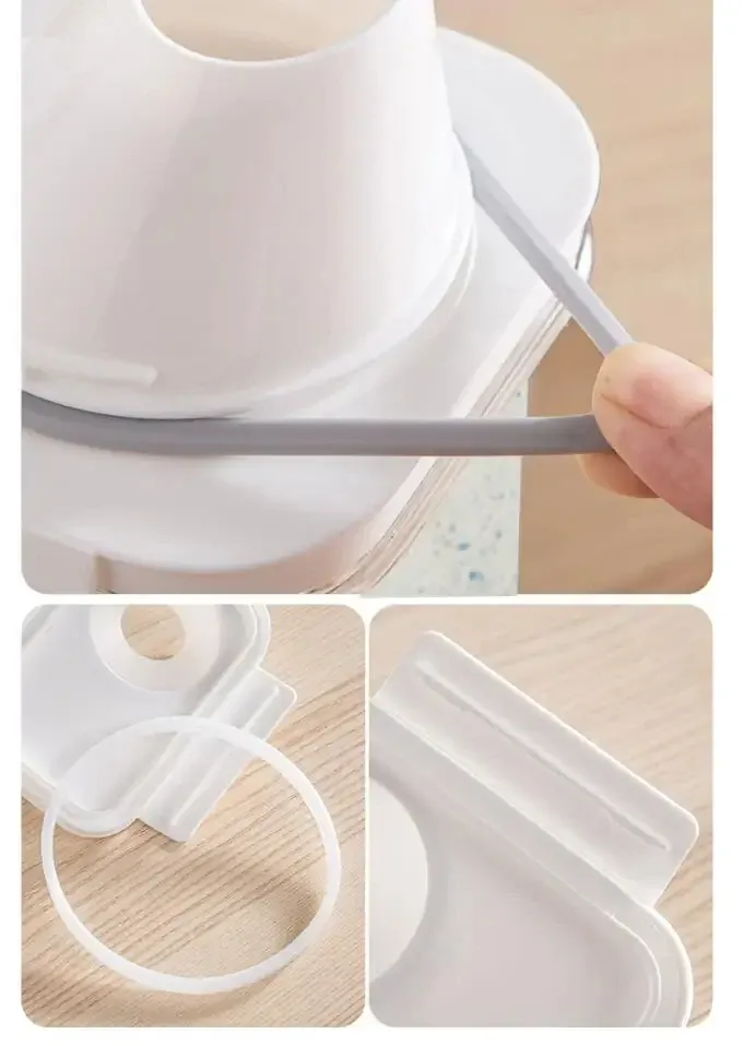 Boîte Hermétique Transparent en Plastique avec Couvercle - Lot de 3