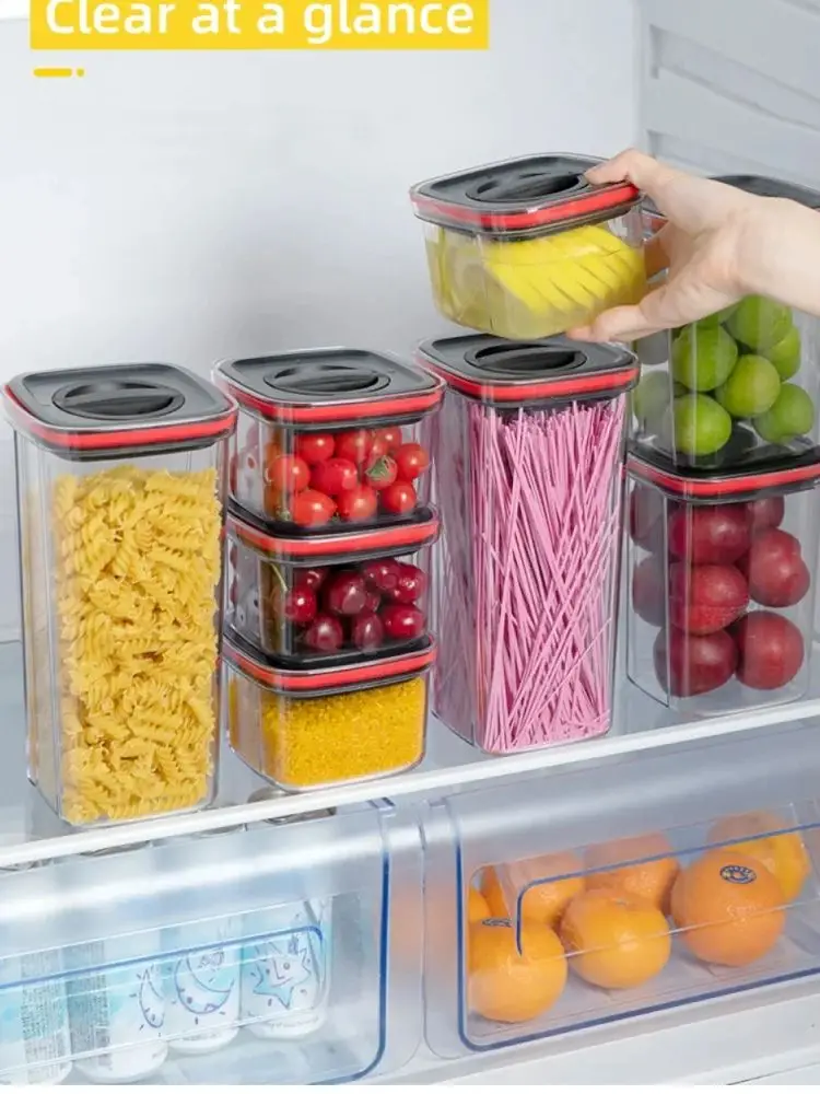 Boîte Hermétique Transparent en Plastique avec Couvercle - Lot de 3