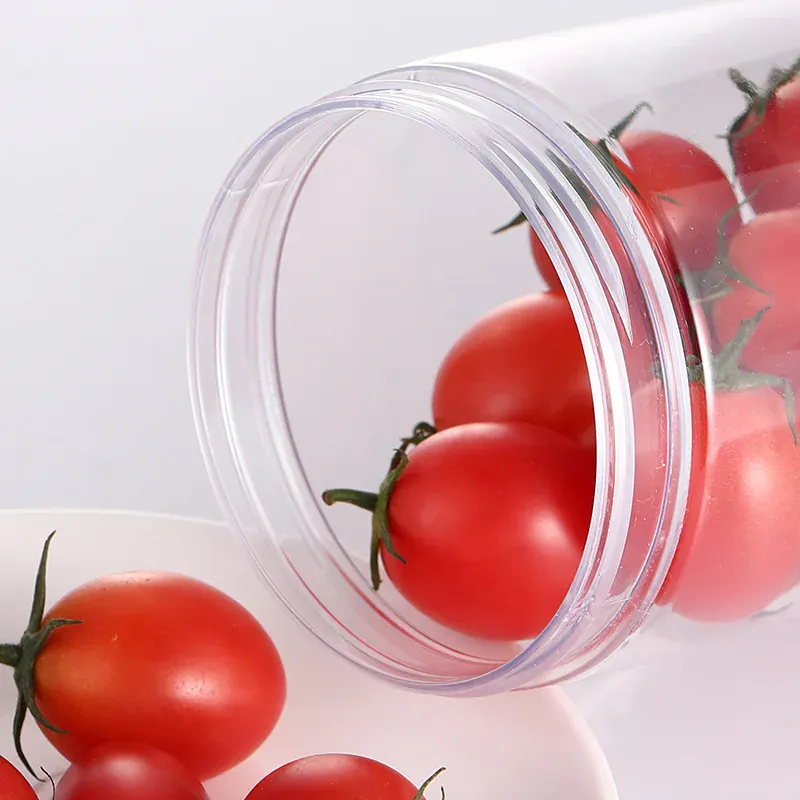 Lot de 50 Pots en Plastique PET Alimentaire 30–150 ml avec Couvercle Aluminium Vissé