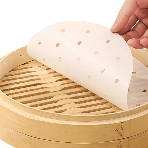 Papier Cuisson Air Fryer Jetable Antiadhésif | Lot de 50 à 300
