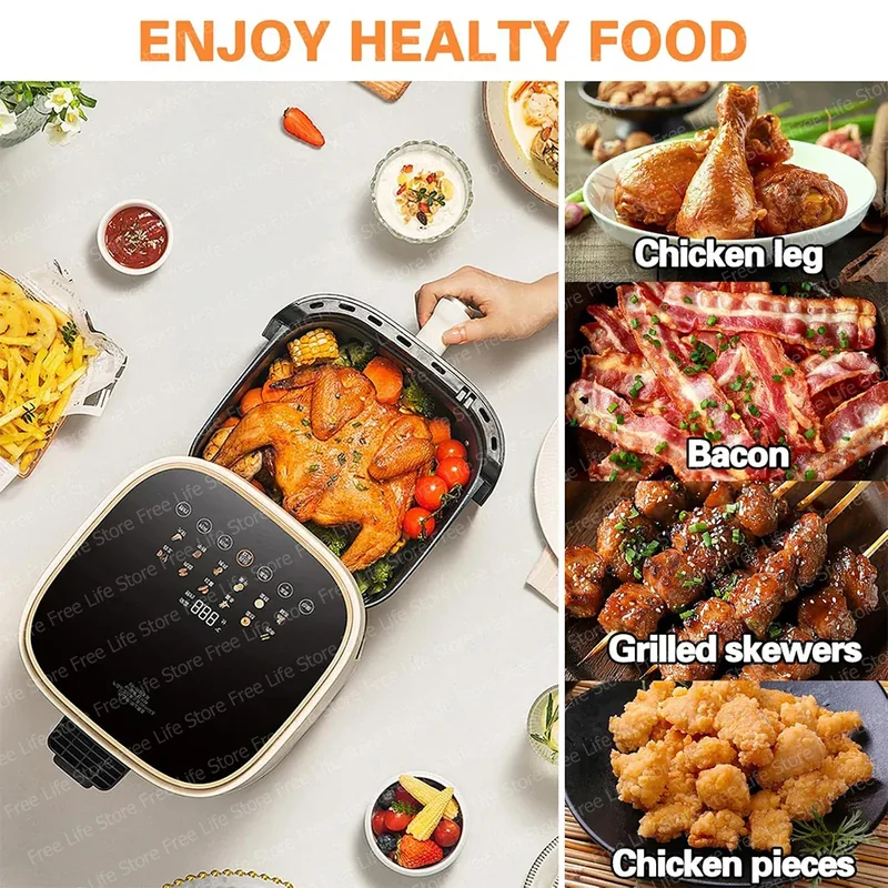 Moule Silicone Air Fryer Réutilisable Rond 23 cm pour Friture
