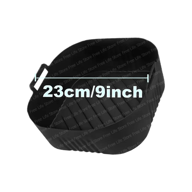 Moule Silicone Air Fryer Réutilisable Rond 23 cm pour Friture